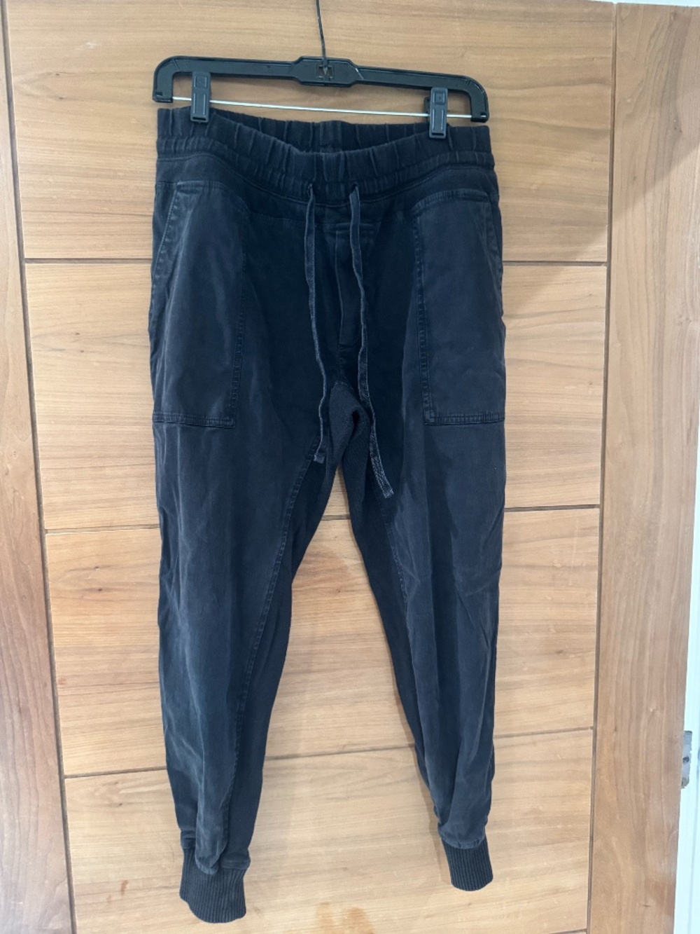 James Perse Black Drawstring Cargo Style Jogger Pants Size 2